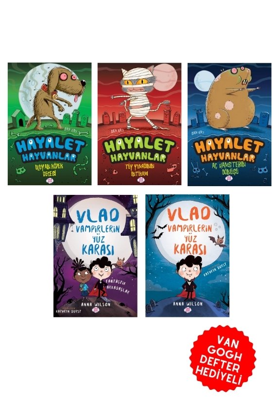 Hayalet Hayvanlar & Vlad Serisi Kitap Seti (Defter Hediyeli)