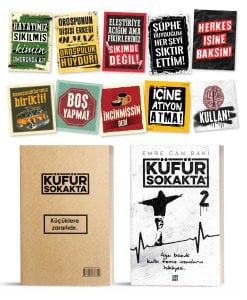 KÜFÜR SOKAKTA SET - ÖZEL TASARIM STİCKER HEDİYELİ