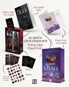 Dokuz Yayınları M. Akyüz Yedinci Oğul ve Köprü Kralı Seti - Yan Boyamalı Ciltli Özel Tasarım Baskı