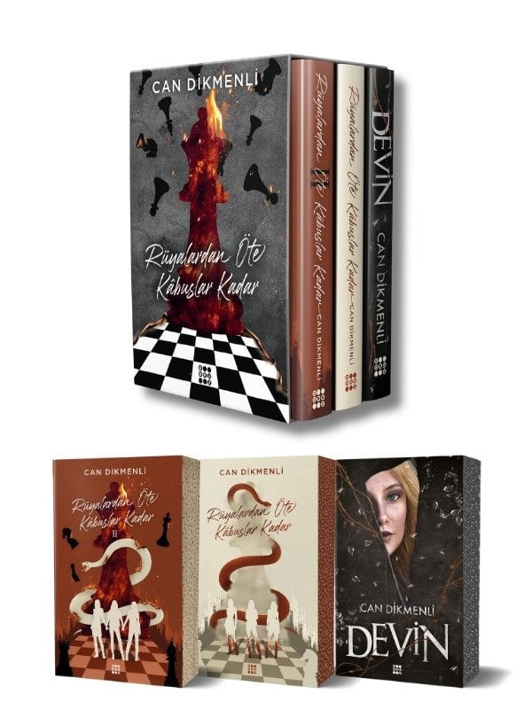 Can Dikmenli - Rüyalardan Öte Kabuslar Kadar Özel Kutulu Set (3 Kitap Takım)