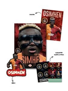 Osimhen Kitap Seti - Özel Poster, Biblo ve Karakter Kartlı Ayraç Hediyeli