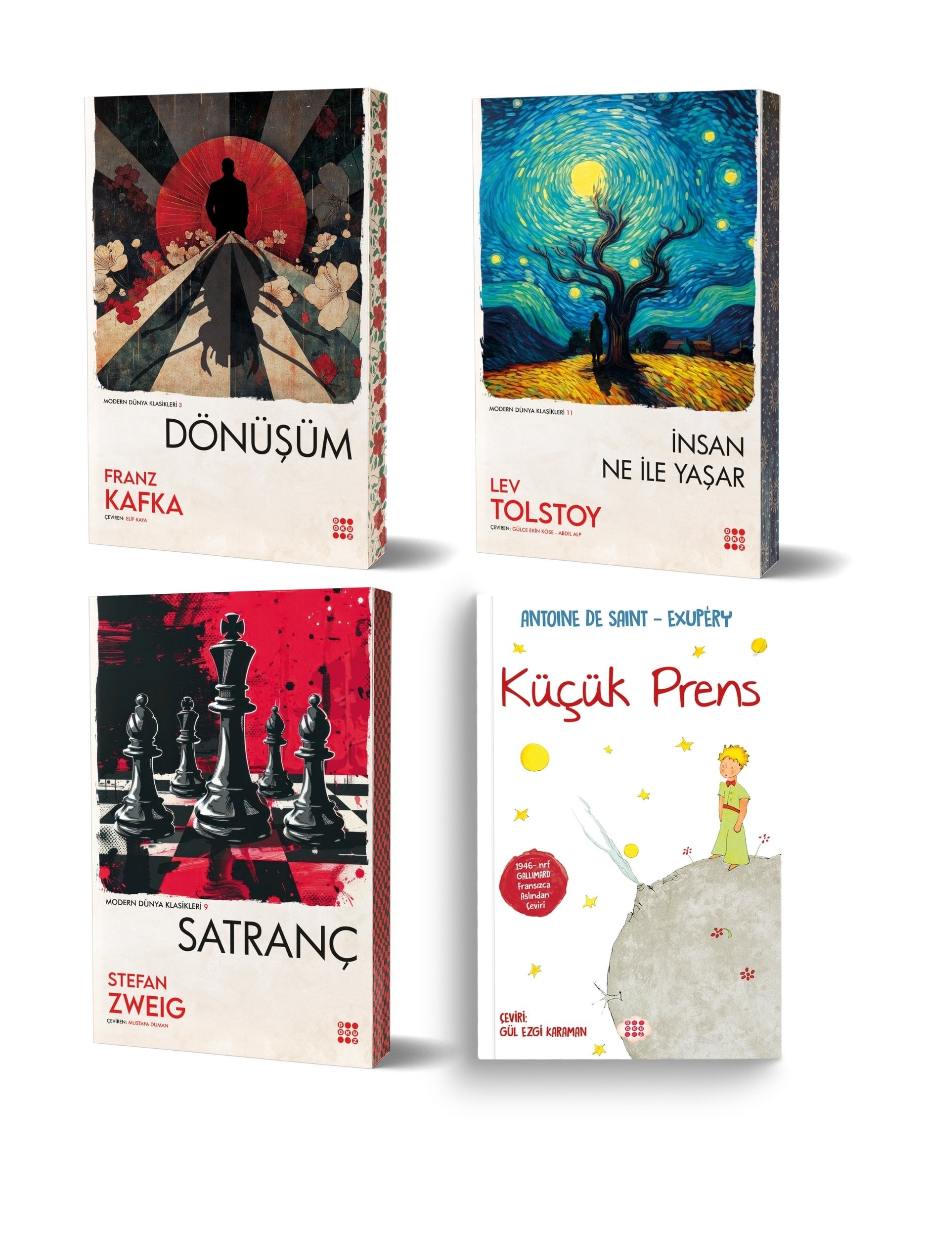 Herkesin Okuması Gereken 4 Kült Kitap Seti - Dünya Klasikleri Özel Kapak