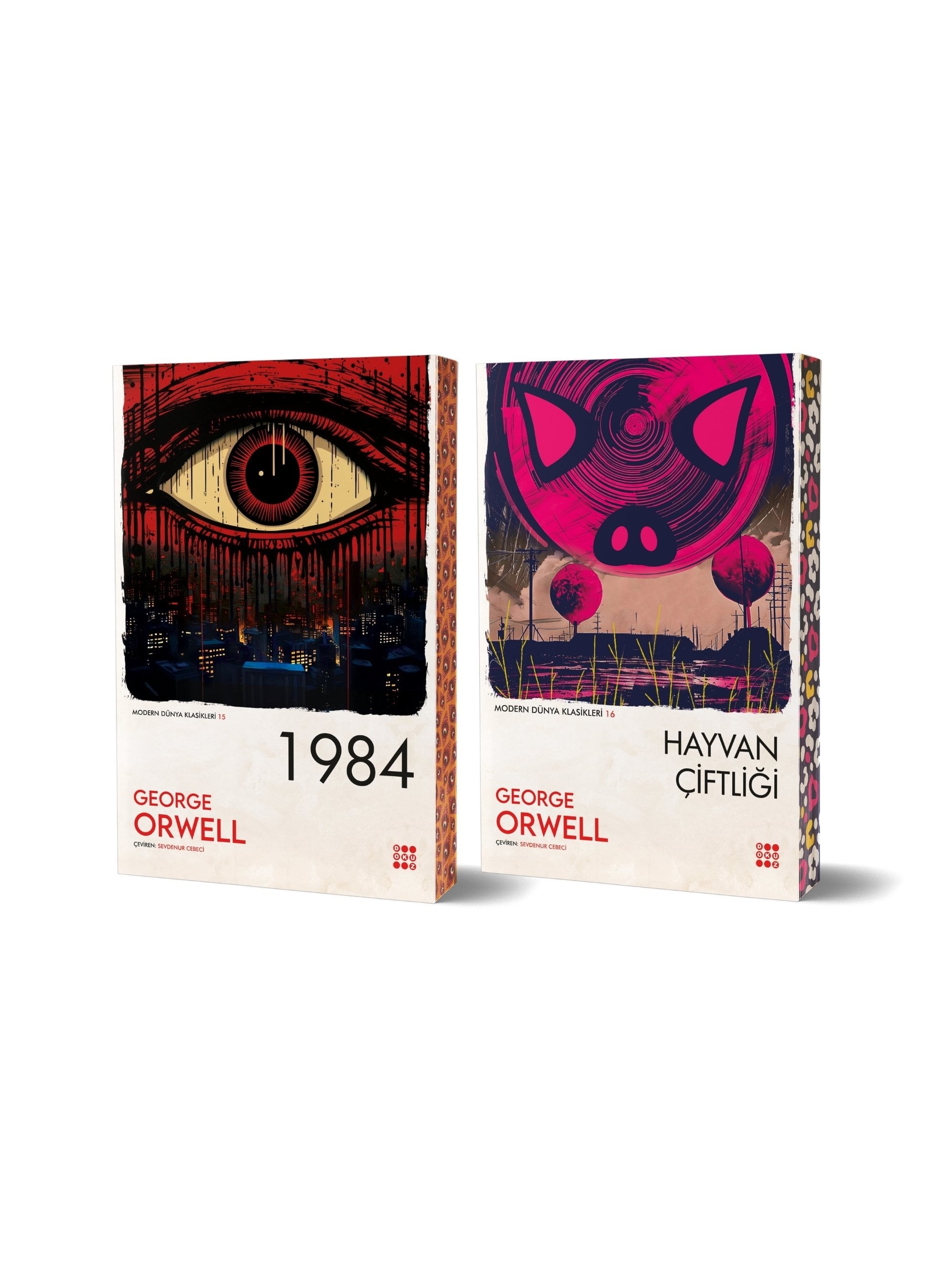 George Orwell 2'li Kitap Seti - 1984 ve Hayvan Çiftliği Özel Yan Boyamalı Seri