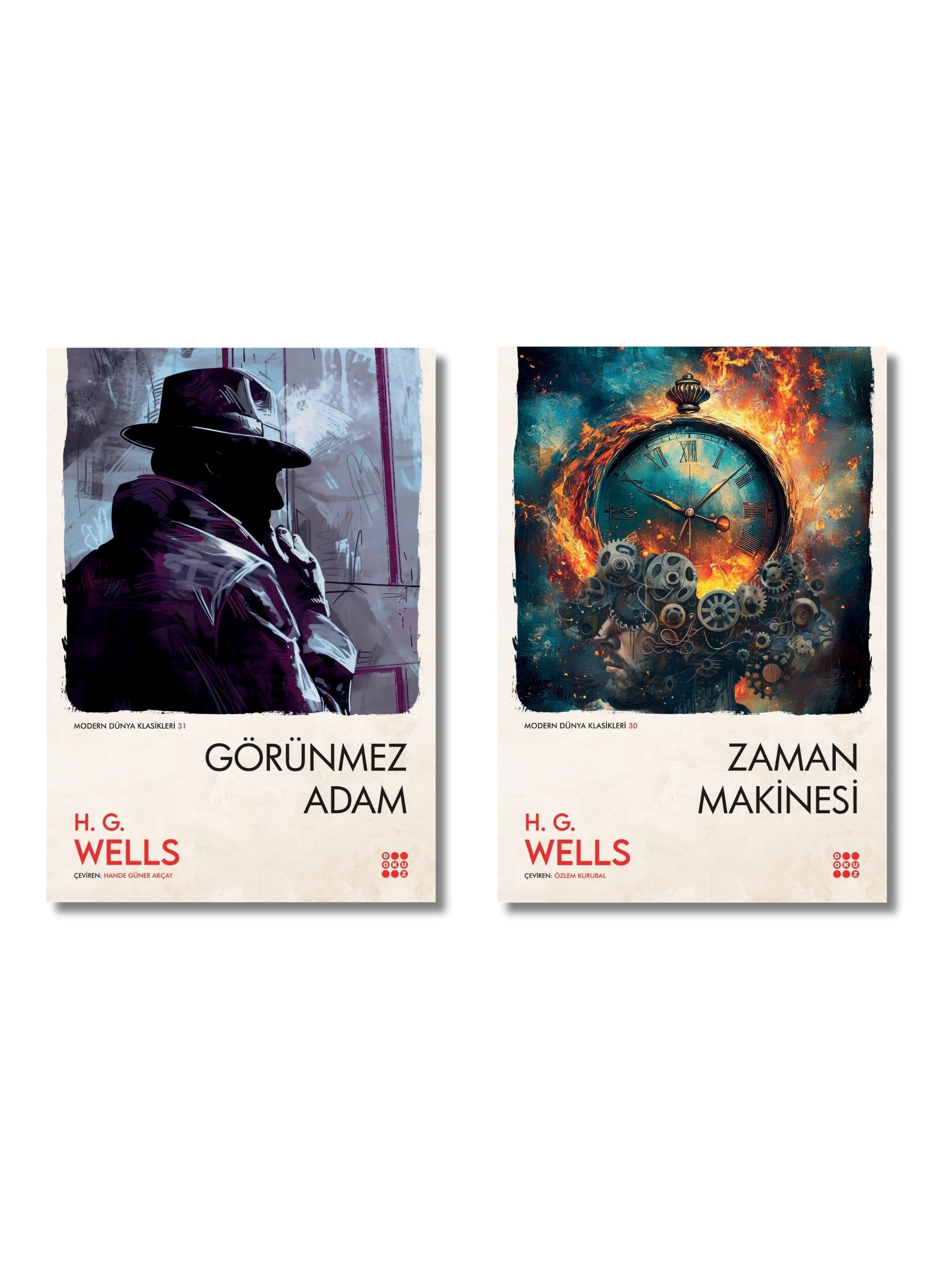 H. G. Wells 2'li Kitap Seti - Zaman Makinesi & Görünmez Adam