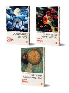 Stefan Zweig 3'lü Kitap Seti Özel Yan Boyamalı Seri - Dokuz Dükkan