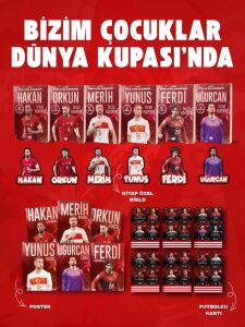 Bizim Çocuklar Futbolcu Kitap Seti 6 Kitap - Özel Biblo, Kart ve Poster Hediyeli Koleksiyon Seti