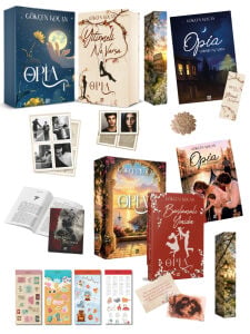 Gökçen Koçan Opia Serisi - 2 Kitap Özel Tasarım Kutulu Set Ciltli - Sticker Hediyeli