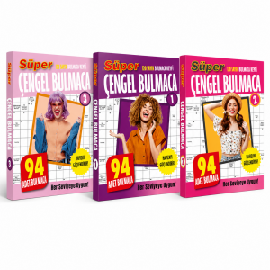 Süper Çengel Bulmaca 3’lü Set 1-2-3 | Toplam 360 Sayfa