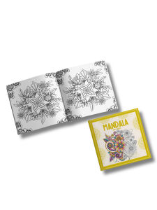 Mandala Boyama Kitabı 2’li Set - Çiçek Bahçesi ve Kaktüsler Temalı