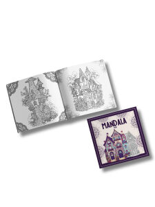 Mandala Boyama Kitabı 2’li Set - Şehirler ve Evler Temalı