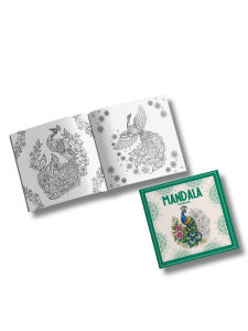 Mandala Boyama Kitabı 4’lü Set - Hayvanlar, Tavuskuşları, Baykuşlar, Unicornlar