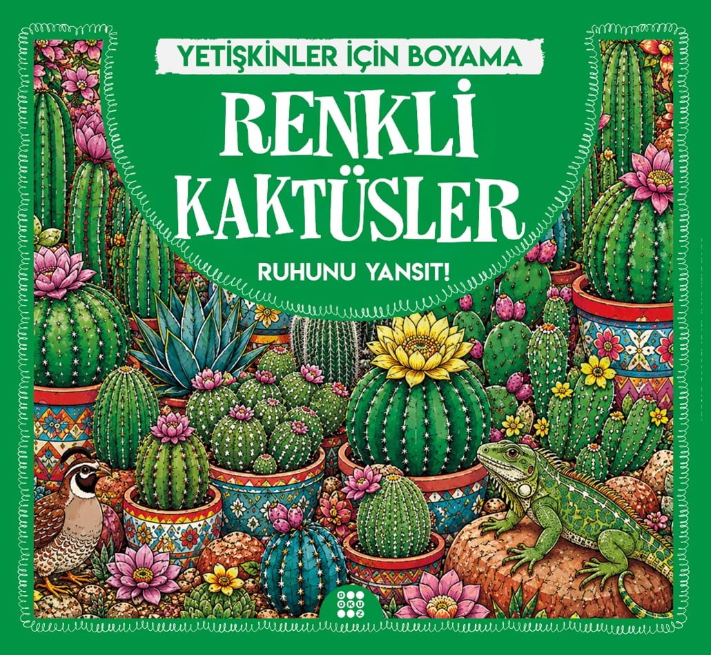 RENKLİ KAKTÜSLER & YETİŞKİNLER İÇİN BOYAMA