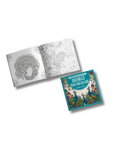 Yetişkin Boyama Kitabı 2'li Set - Renkli Baykuşlar ve Renkli Tavuskuşları Mandala Terapi Kitapları
