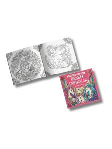 Yetişkinler İçin Boyama Kitabı Seti - 3'lü Fantastik Terapi Ve Mandala Boyama