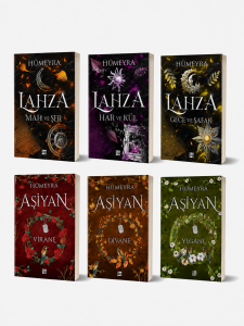 Hümeyra 6 Kitap Ciltli Set - Lahza Serisi  & Aşiyan Serisi (Özel Ciltsiz Roman Seti)