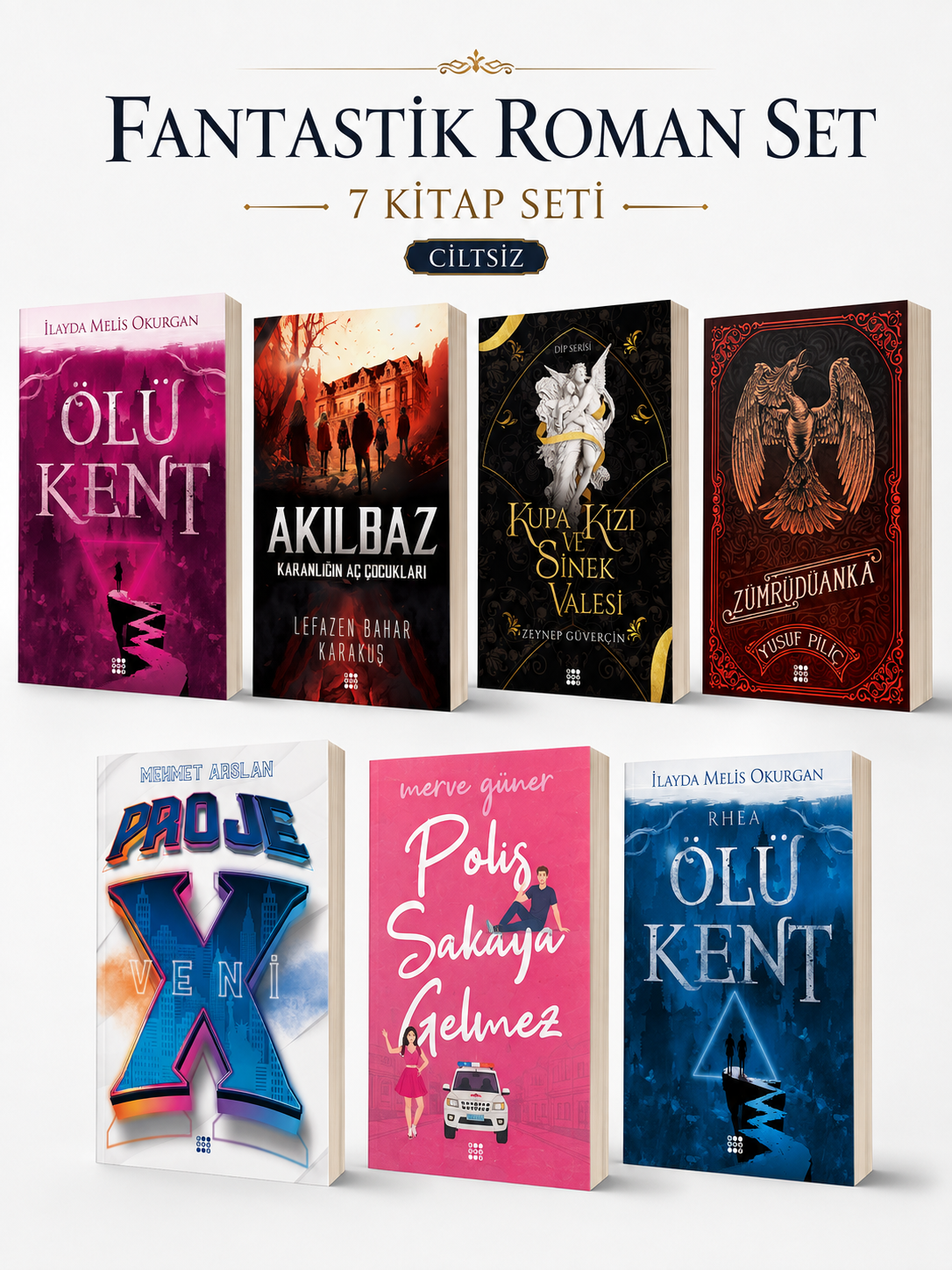 Özel Fantastik Macera Romanları 7'li Kitap Seti- İlayda Melis Okurgan, Yusuf Piliç, Zeynep Güvercin