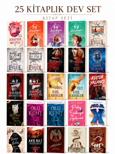 25 Kitaplık Dev Roman Seti - Genç Yetişkin Romantik Fantastik Gizem Çok Satan Kitap Seti