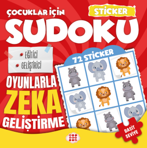 ÇOCUKLAR İÇİN SUDOKU- STİCKER HEDİYELİ BASİT SEVİYE 1
