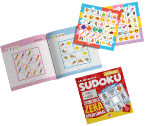 ÇOCUKLAR İÇİN SUDOKU- STİCKER HEDİYELİ BASİT SEVİYE 1