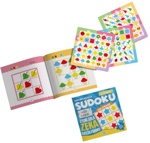 ÇOCUKLAR İÇİN SUDOKU - STİCKER HEDİYELİ BASİT SEVİYE 3