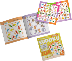 ÇOCUKLAR İÇİN SUDOKU - STİCKER HEDİYELİ  ORTA SEVİYE 2