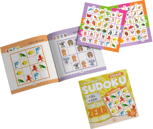 ÇOCUKLAR İÇİN SUDOKU - STİCKER HEDİYELİ  ORTA SEVİYE 2