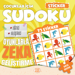 ÇOCUKLAR İÇİN SUDOKU - STİCKER HEDİYELİ  ORTA SEVİYE 2