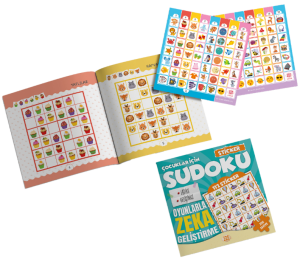 ÇOCUKLAR İÇİN SUDOKU- STİCKER HEDİYELİ  ZOR SEVİYE 1