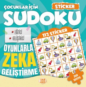 ÇOCUKLAR İÇİN SUDOKU- STİCKER HEDİYELİ  ZOR SEVİYE 1