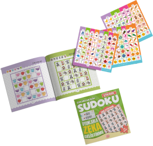 ÇOCUKLAR İÇİN SUDOKU - STİCKER HEDİYELİ  ZOR SEVİYE 2