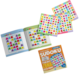 ÇOCUKLAR İÇİN SUDOKU- STİCKER HEDİYELİ  ZOR SEVİYE 3