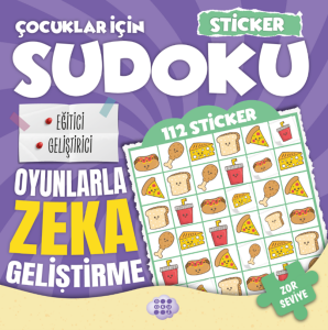 ÇOCUKLAR İÇİN SUDOKU - STİCKER HEDİYELİ  ZOR SEVİYE 4