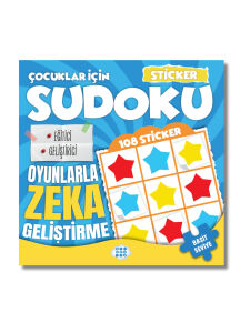 Çocuklar İçin Çıkartmalı Sudoku Seti - Kolay Seviye - Zeka Geliştirici Bulmaca Seti