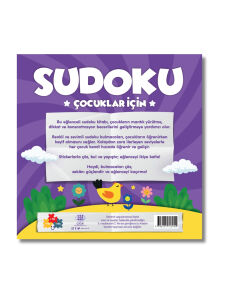Çocuklar İçin Çıkartmalı Sudoku Seti - Kolay Seviye - Zeka Geliştirici Bulmaca Seti