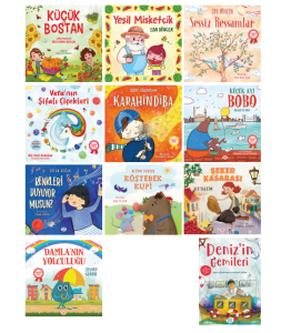 Okul Öncesi Kitaplığı Tam Set 11 Kitap Takım Resimli Hikaye Kitapları Seti 3-6 Yaş Çocuk Kitapları