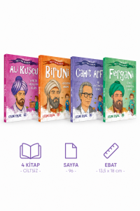 Cezmi Ersöz Biruni Cahit Arf Ali Kuşçu Fergâni 4'lü Çocuk Kitap Seti - Dokuz Yayınları