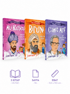 Tarihe Yön Veren Ünlü Türk Bilginleri 3 Kitap Set - Cezmi Ersoz - Çocuklar İçin Biyografi
