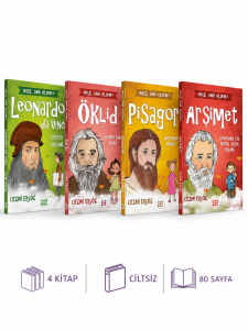 Nasıl Dâhi Oldum Seri Seti 4 Kitap - Cezmi Ersöz - Da Vinci Öklid Pisagor Arşimet
