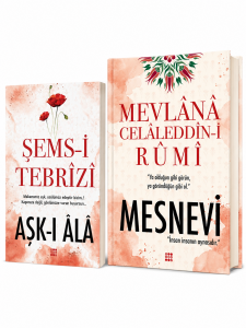 Mevlana Mesnevi ve Şems-i Tebrizi Aşk-ı Âlâ 2 Kitap Set - Tasavvuf Klasikleri Dini Kitaplar