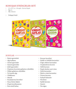 4+ Yaş Konuşan Etkinlikler Kitap Seti (3 Kitap) - Harfler Sayılar Matematik Akıl Ve Zeka Oyunları