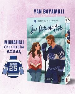 Buz Üstünde Aşk - Carly Robyn | Yan Boyamalı Özel Baskı & Mıknatıslı Kesim Ayraç Hediyeli