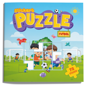 Stickerlı Puzzle Kitabı Futbol 72 Sticker Yapıştırma Eğitici Çocuk Etkinlik Kitabı