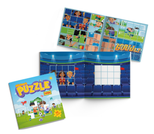 Stickerlı Puzzle Kitabı Futbol 72 Sticker Yapıştırma Eğitici Çocuk Etkinlik Kitabı