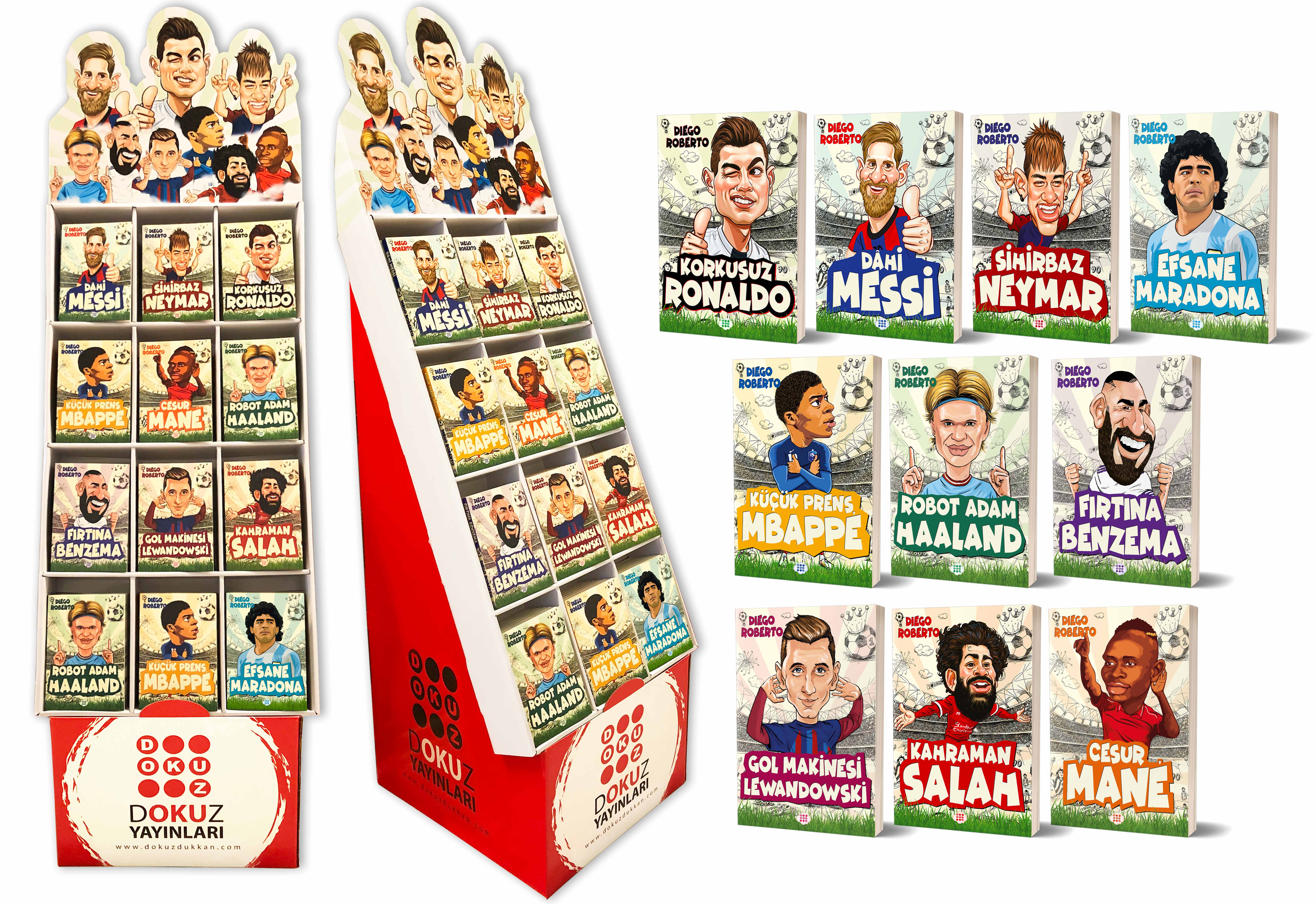 STANTLI EFSANE FUTBOLCULAR SERİSİ (10 ÇEŞİT 300 ADET KİTAP)