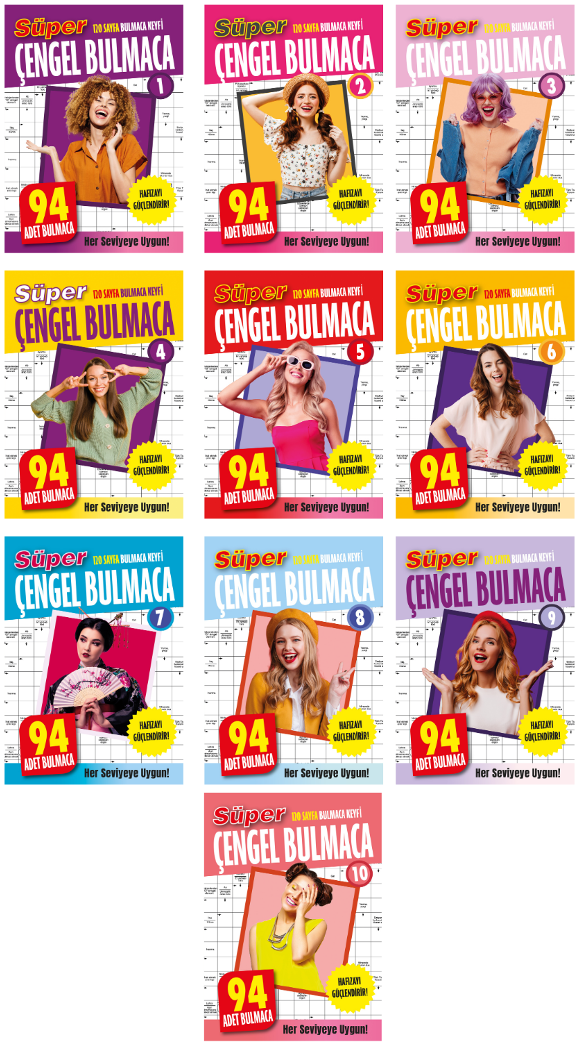 SÜPER ÇENGEL BULMACA SET (10 KİTAP TAKIM)